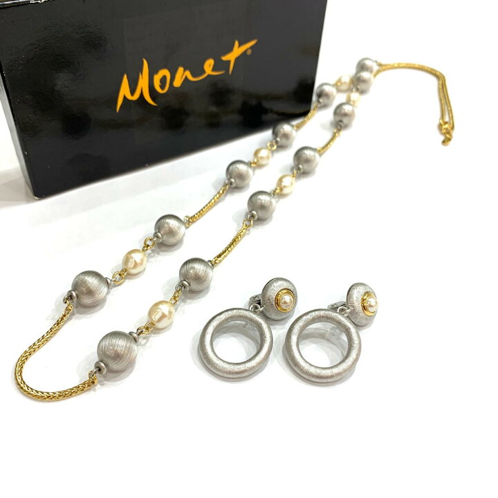 楽天市場】良好◇Monet モネ ネックレス&イヤリング◇コンビカラー/レディース/アクセサリー/KO1014【中古】 : リサイクル ティファナ 楽天市場】良好◇Monet モネ ネックレス&イヤリング◇コンビカラー/レディース/アクセサリー/KO1014【中古】 : リサイクル ティファナ