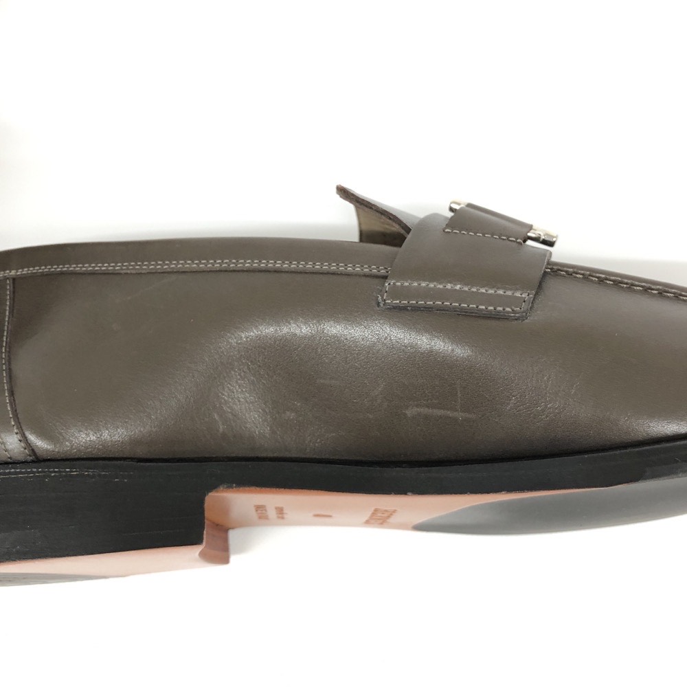 HERMES エルメス ビジネスシューズ 未使用品 41 ブラウン レザー H金具 メンズ 靴 シューズ shoes 【中古】 | リサイクル  ティファナ