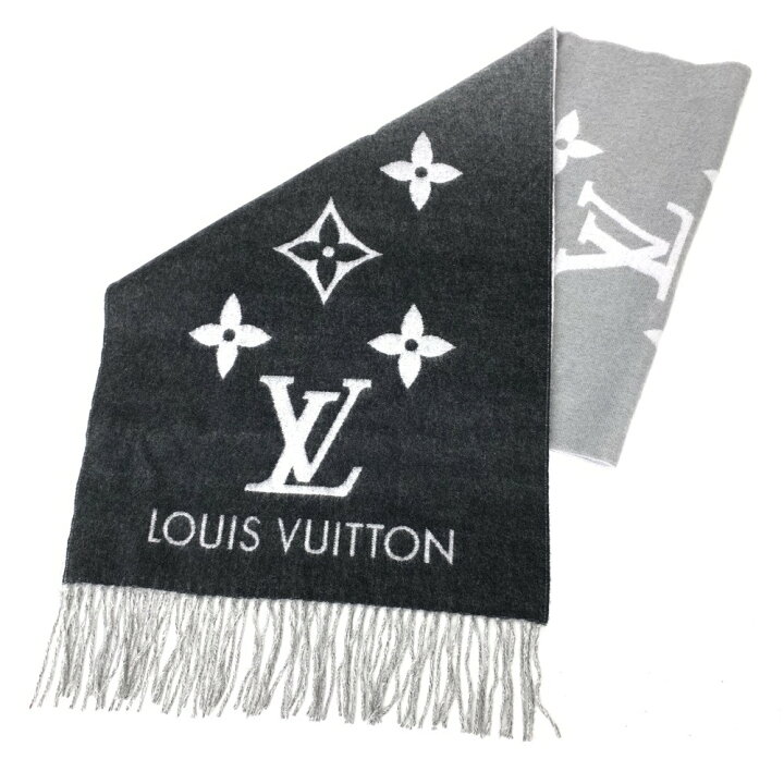 楽天市場】LOUIS VUITTON ルイヴィトン 大判フリンジマフラー 美品 