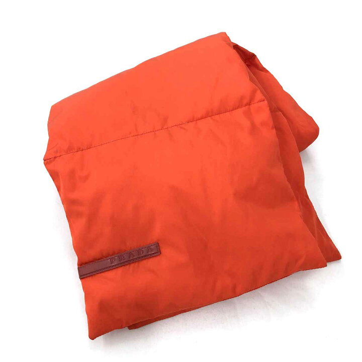 楽天市場】PRADA SPORTS プラダスポーツ ダウンマフラー オレンジ ティ  