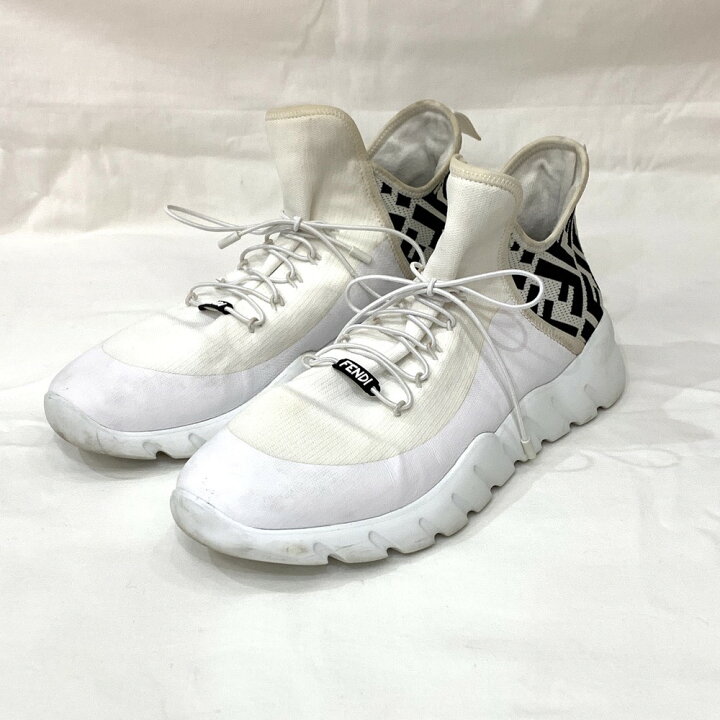 楽天市場】FENDI フェンディ スニーカー ジャンク品 8 7E1343 ホワイト  
