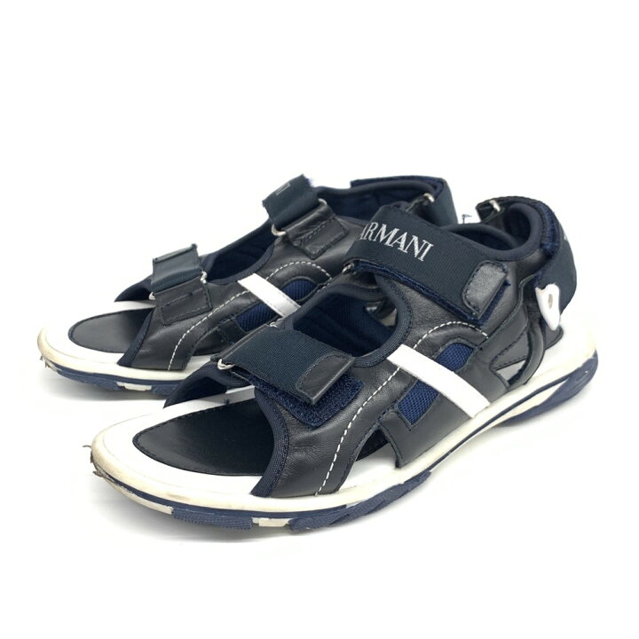 楽天市場】ARMANI JUNIOR アルマーニジュニア サンダル US5 ブラック  