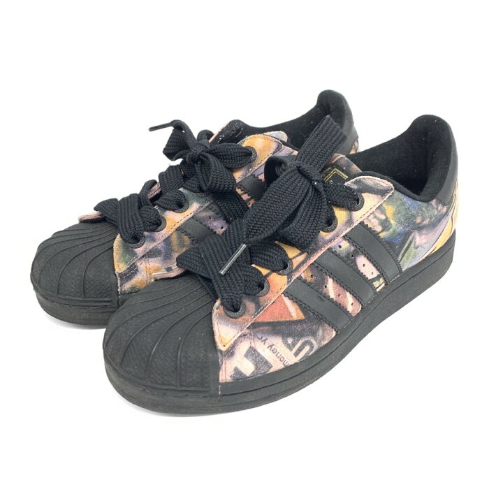楽天市場】adidas アディダス スニーカー 24.0 016760 ブラック/マルチ 