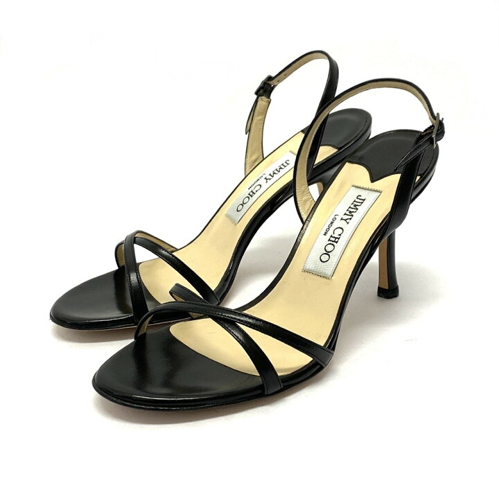 楽天市場】JIMMY CHOO ジミーチュウ サンダル 新品同様 36.5 ブラック  