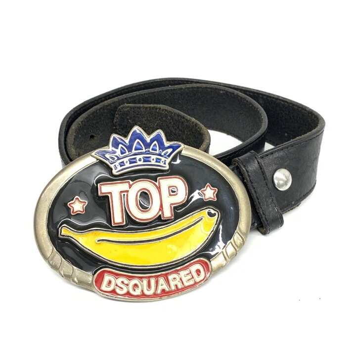 楽天市場】Dsquared2 ディースクエアード ベルト ブラック レザー  