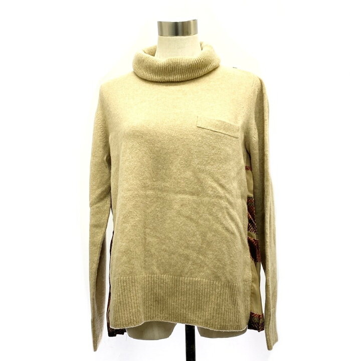 楽天市場】Sacai サカイ ニット 未使用品 2 18-03942 ベージュ  