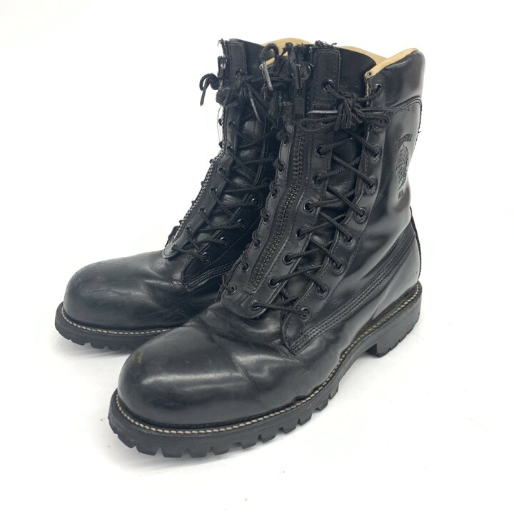 楽天市場】Chippewa チペワ ジップアップブーツ 10 ブラック レザー 