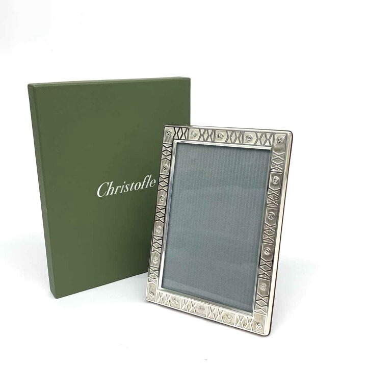 楽天市場】Christofle クリストフル 写真立て シルバーカラー シルバー  