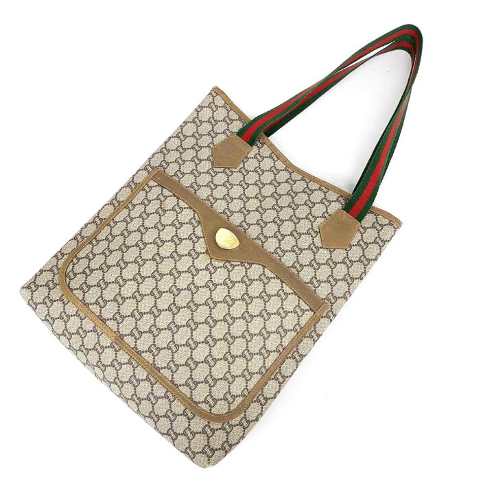 楽天市場】GUCCI PLUS グッチプラス シェリーライン トートバッグ 