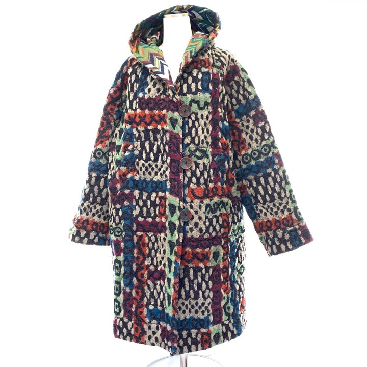 楽天市場】MISSONI ミッソーニ ダブルフェイスコート 良好 M マルチ 