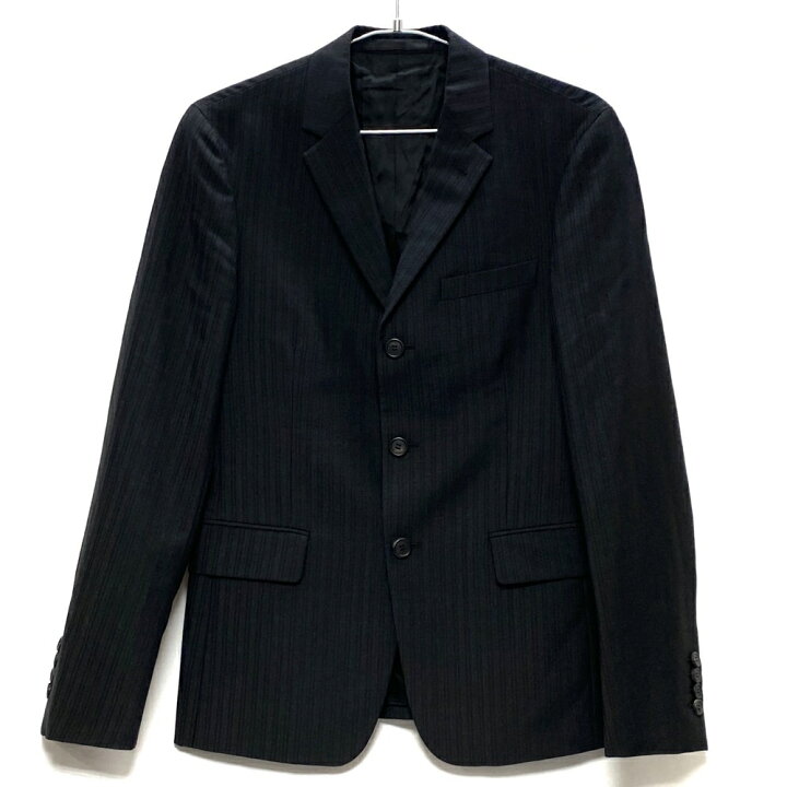 楽天市場】PRADA プラダ ジャケット 良好 46R ブラック メンズ 
