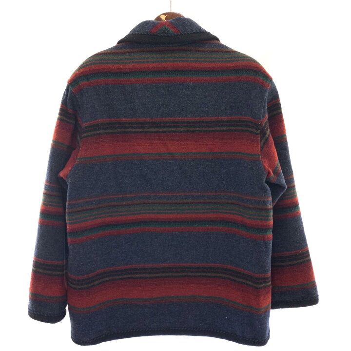 70s〜Pearce Woolrich ネイティブボーダー柄ウールブランケット（90s 
