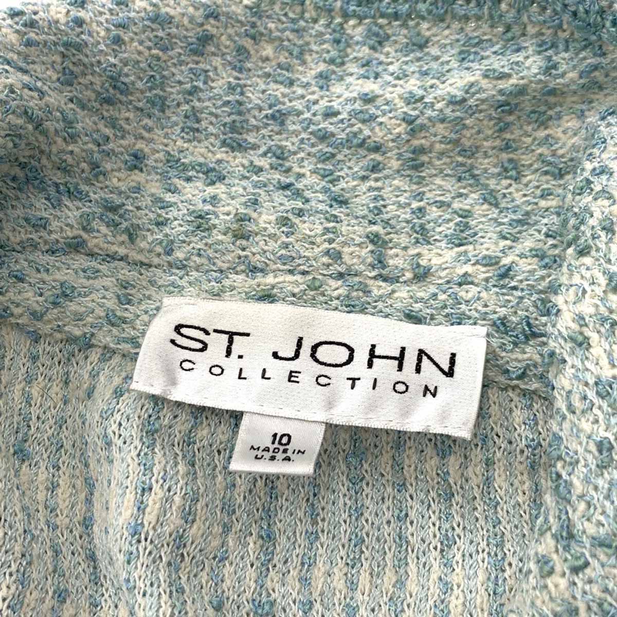楽天市場】ST.JOHN セントジョン ツイードジャケット サイズ10 ブルー
