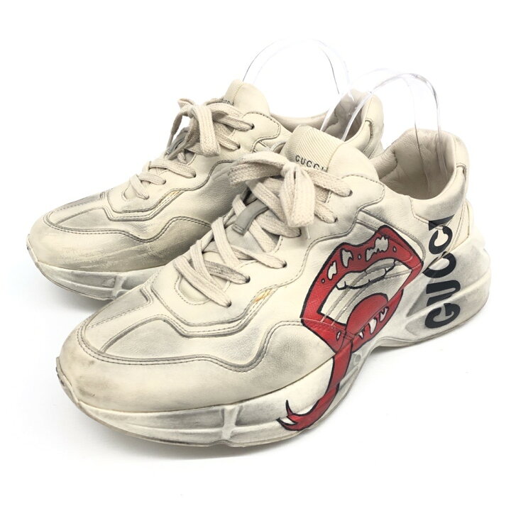 楽天市場】GUCCI グッチ スニーカー 7.5 552089 ベージュ メンズ 靴 