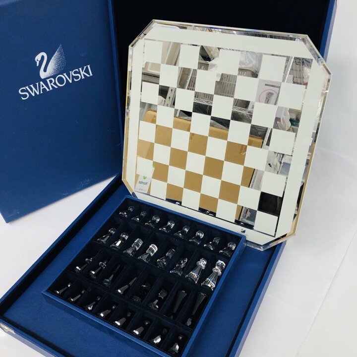 楽天市場】SWAROVSKI スワロフスキー クリスタル チェスセット ケース 