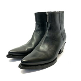 YvesSaintLaurent(YSL) イヴサンローラン ブーツ 美品 41 ブラック レザー メンズ 靴 シューズ boots LUKAS 20SS KI1004【中古】