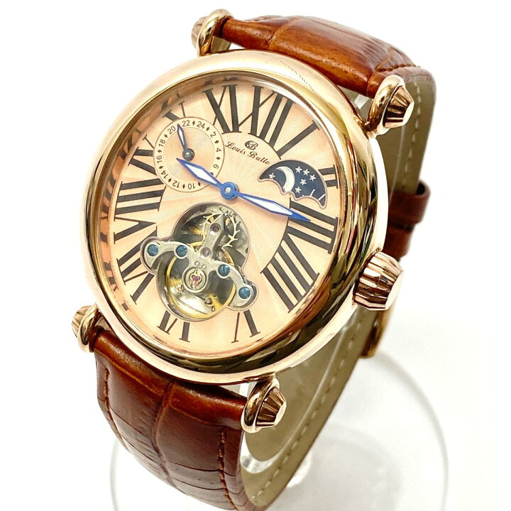 楽天市場】LOUIS BULLE ルイスブレー サン＆ムーン 腕時計 自動巻き 