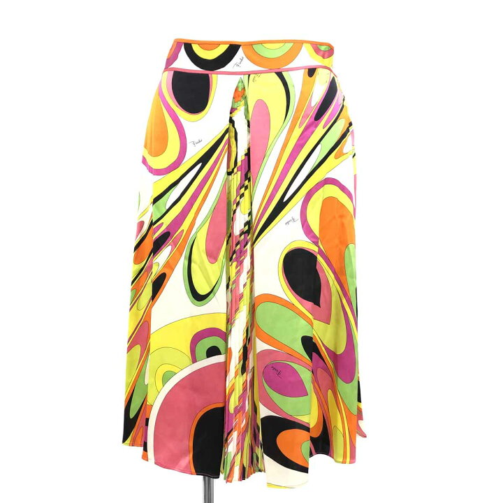 楽天市場】EMILIO PUCCI エミリオプッチ ボックスプリーツスカート 未 