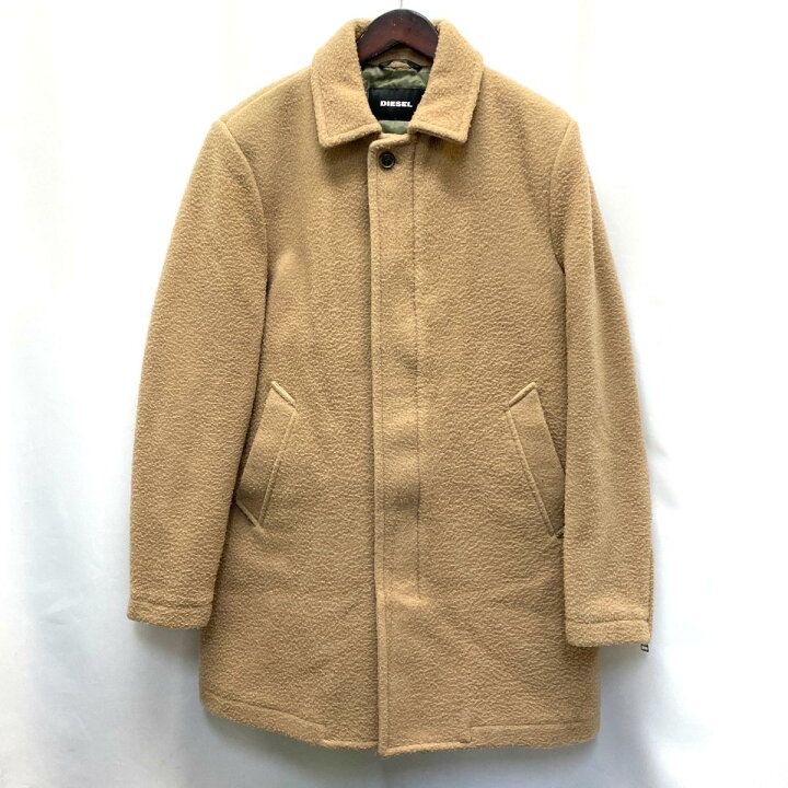 楽天市場】DIESEL ディーゼル ステンカラーコート M ベージュ ナッ 