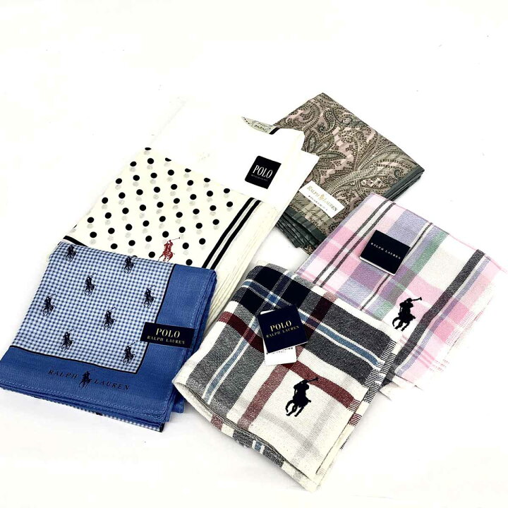 楽天市場】RALPH LAUREN ラルフローレン ハンカチ 6枚 未使用品  