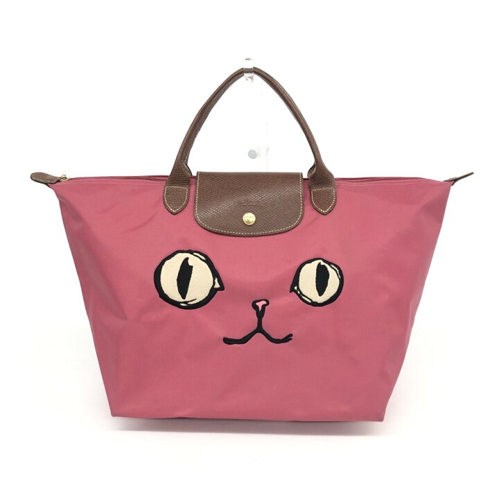 楽天市場】LONGCHAMP ロンシャン ミャオ ハンドバッグ ピンク ナイロン 