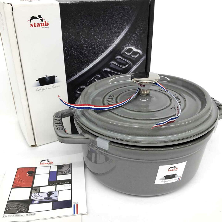 楽天市場】staub ストウブ ココットラウンド 18cm 箱付き 未使用品  