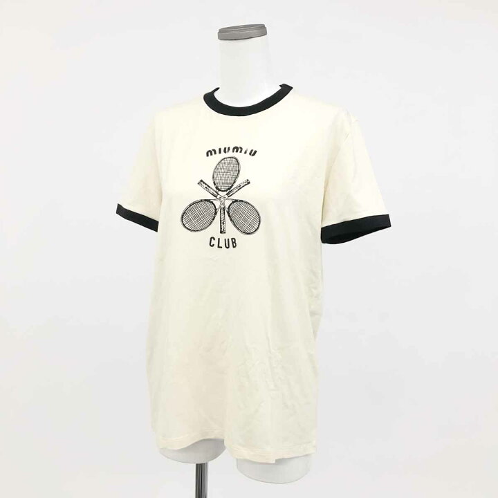 楽天市場】miumiu ミュウミュウ 半袖カットソー 未使用品 大きいサイズ 