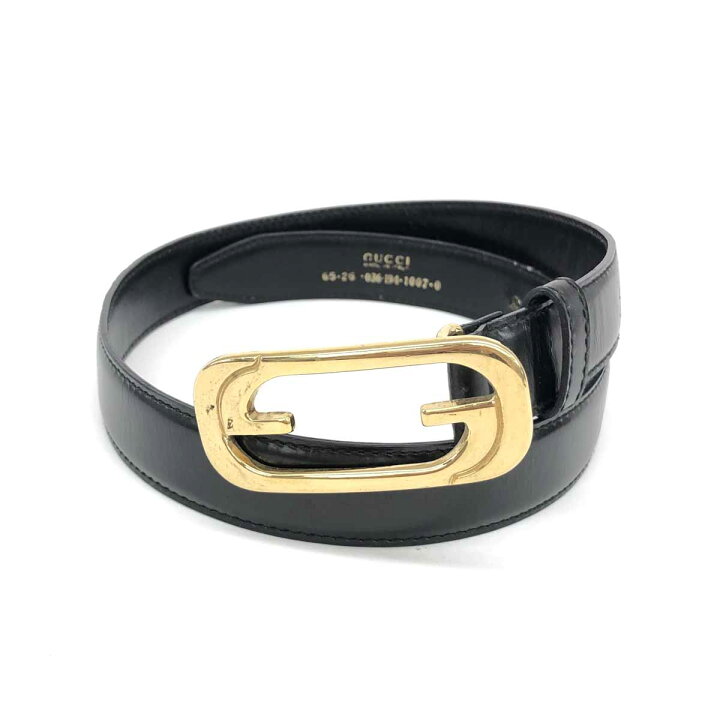 楽天市場】GUCCI グッチ ベルト ブラック/ゴールドカラー GGロゴ 