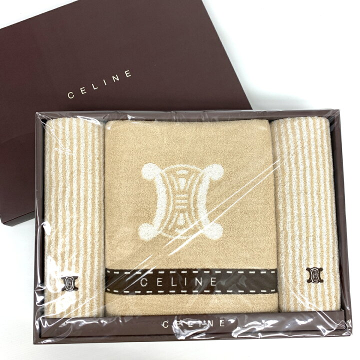 楽天市場】CELINE セリーヌ タオルセット バスタオル・フェイスタオル 