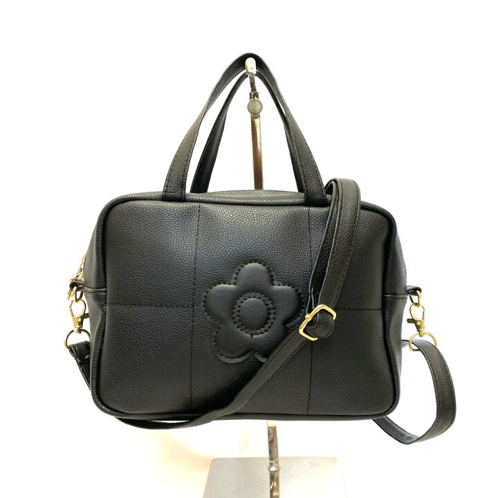 楽天市場】MARY QUANT マリークワント 2WAYバッグ ブラック ロゴ  