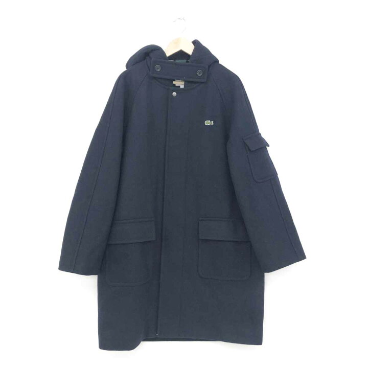 楽天市場】LACOSTE ラコステ ダッフルコート 良好 サイズL ネイビー 