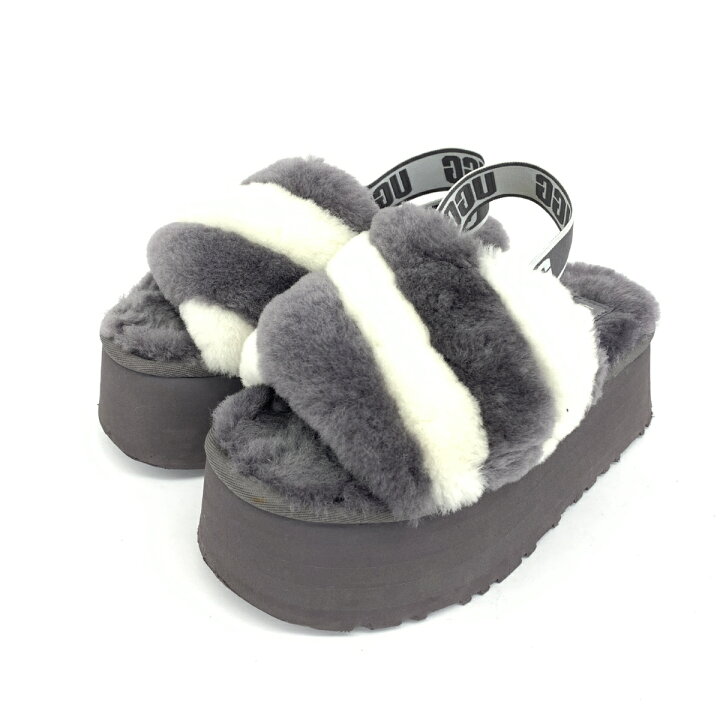楽天市場】UGG アグ サンダル 美品 US5 グレー ムートン レディース 靴 