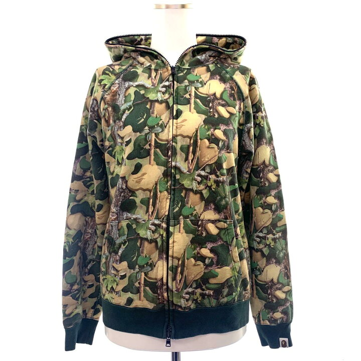 楽天市場】A BATHING APE アベイシングエイプ パーカー S グリーン 