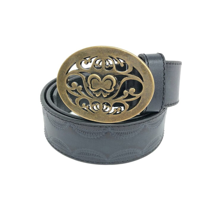 楽天市場】ANNA SUI アナスイ ベルト 良好 ブラック レザー バックル 