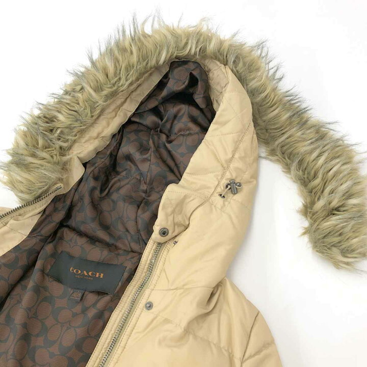 楽天市場】COACH コーチ ダウンコート Sサイズ ベージュ ダウン 