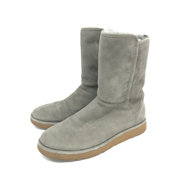 楽天市場】UGG アグ ムートンブーツ 26 グレー サイドジップ ショート 