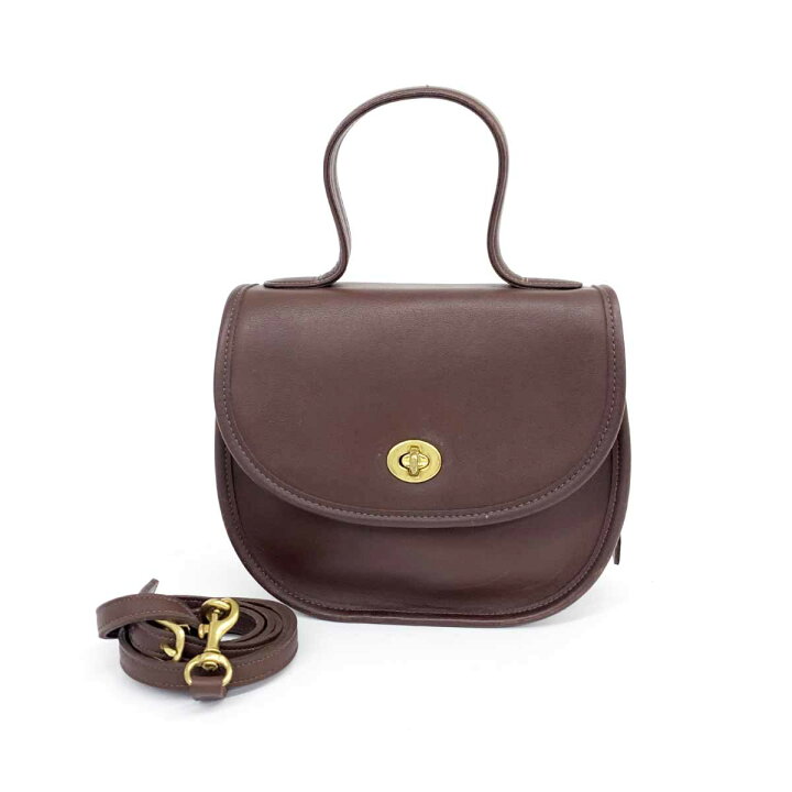 楽天市場】OLD COACH オールドコーチ 2WAYバッグ 9957 ブラウン レザー 