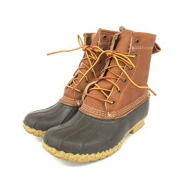 L.L.Bean エルエルビーン USA製 ビーンブーツ 良好 6 ブラウン レザー レースアップ レディース 靴 シューズ ブーティー boots 【中古】 【202403SSG50】