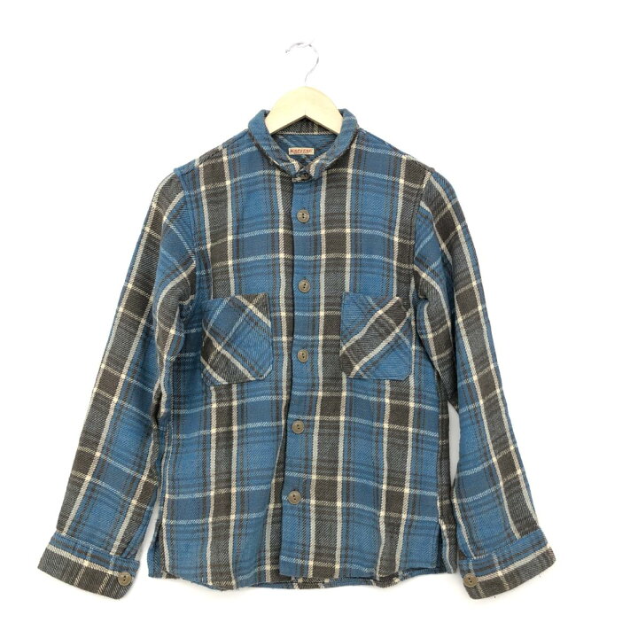 楽天市場】KAPITAL キャピタル ネルシャツ サイズ1 ブルー コットン 