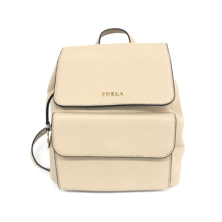 楽天市場】FURLA フルラ リュック ベージュ レザー レディース