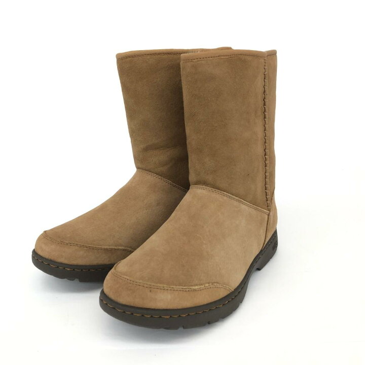 楽天市場】UGG アグ ムートンブーツ 美品 US8 ベージュ レディース 靴 