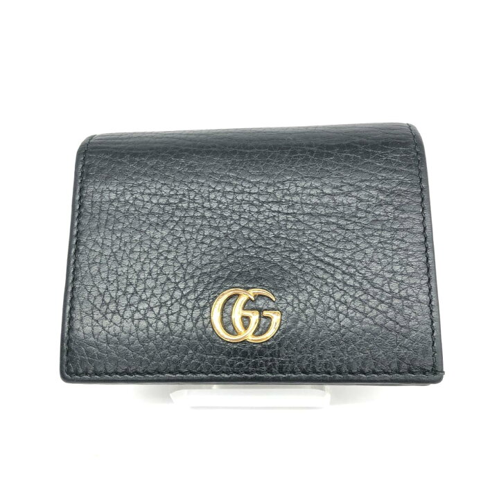 楽天市場】GUCCI グッチ プチマーモント 二つ折りコンパクト財布  