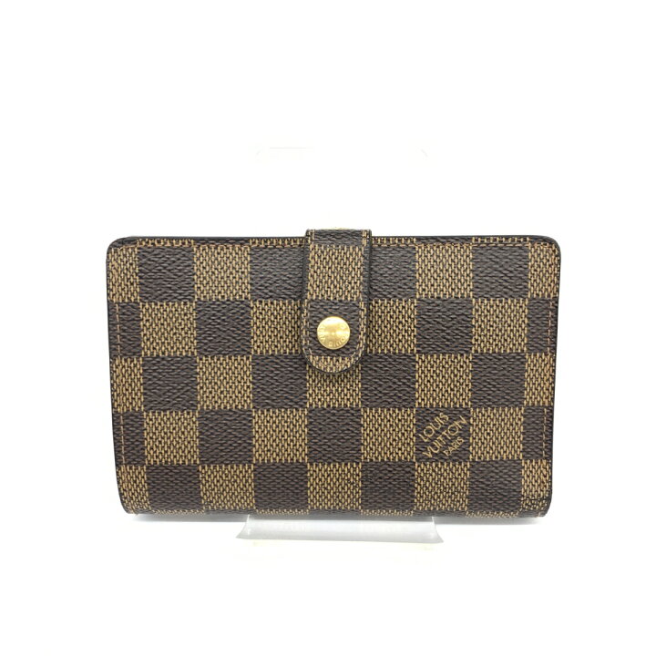 楽天市場】LOUIS VUITTON ルイヴィトン 二つ折りがま口財布 ブラウン 