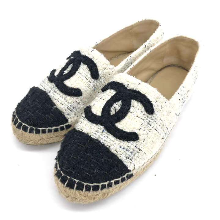 楽天市場】CHANEL シャネル エスパドリーユシューズ 良好 サイズ38  