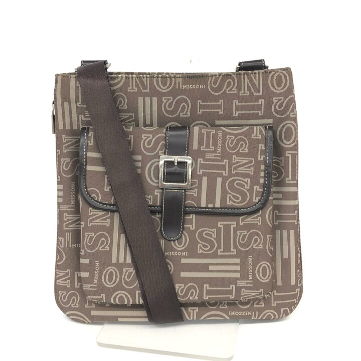 楽天市場】MISSONI ミッソーニ ショルダーバッグ ブラウン ロゴ 総柄