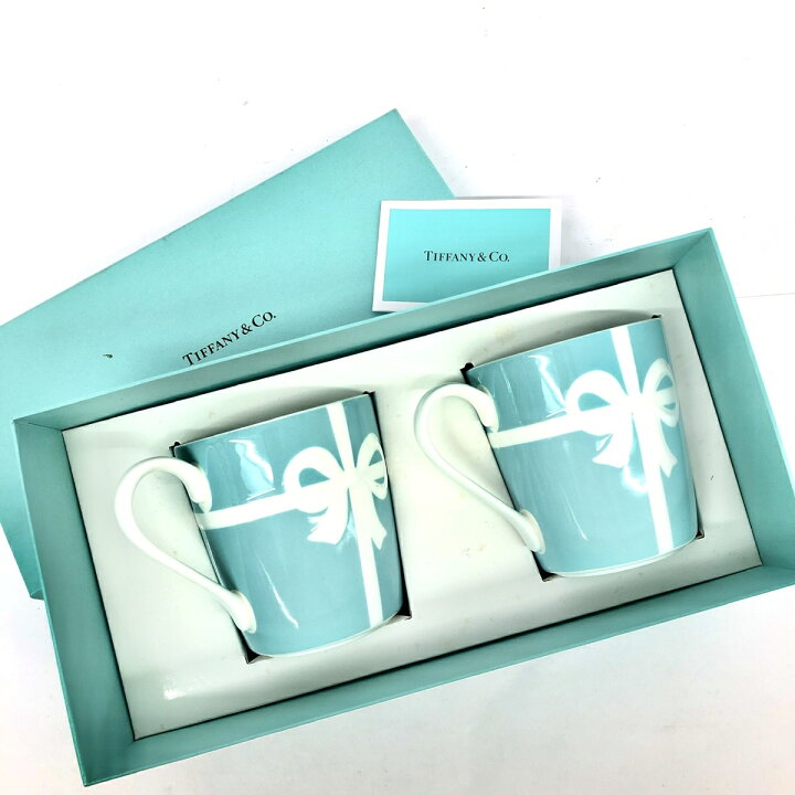 楽天市場】TIFFANY&Co. ティファニー マグカップ 箱付き 2客セット 美  