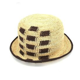 arth アース パナマハット 美品 58cm ベージュ 天然草 栗原 メンズ 帽子 ハット hat 服飾小物 【中古】 【202403SSG20】