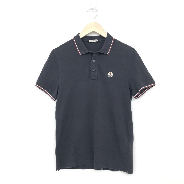 楽天市場】MONCLER モンクレール 半袖ポロシャツ Sサイズ ネイビー 
