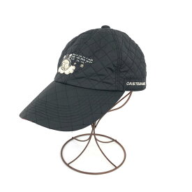 CASTELBAJAC カステルバジャックスポーツ ナイロンキャップ F ブラック キルティング ユニセックス 帽子 ハット hat 服飾小物 【中古】 202401 【202404】