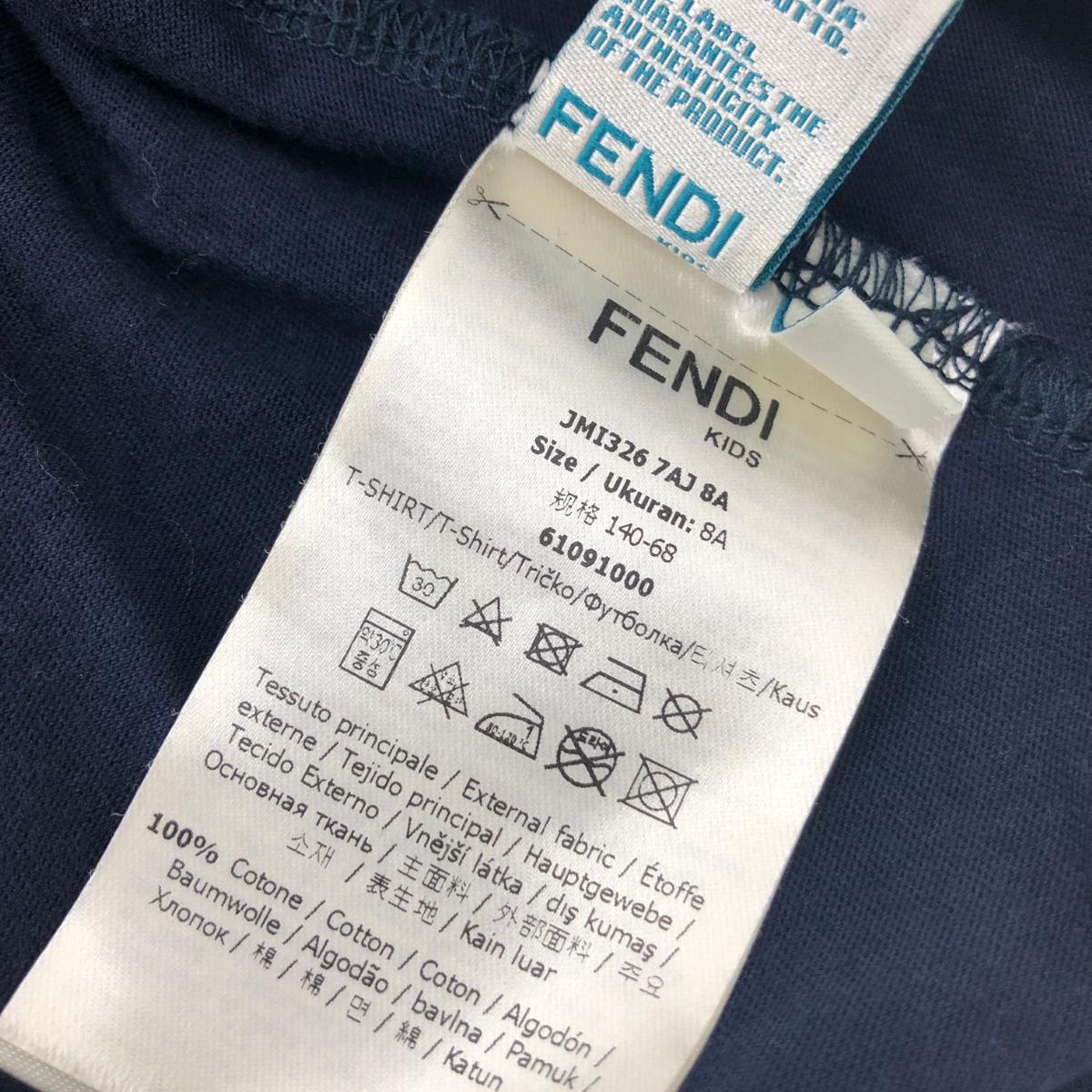 楽天市場】FENDI フェンディ 半袖Tシャツ 良好 サイズ8A ネイビー